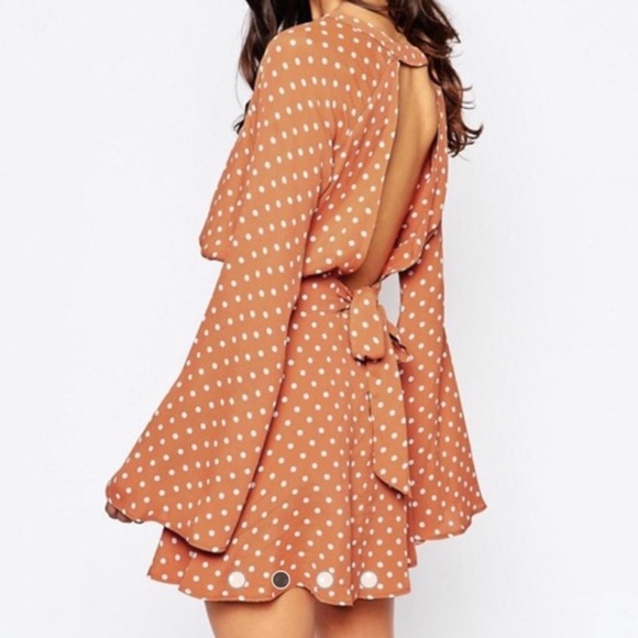 Flynn Skye Emma Mini Dress in Pumpkin Seed Print size medium - Picture 2 of 3